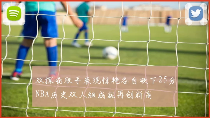 双探花联手表现惊艳各自砍下25分NBA历史双人组成就再创新高